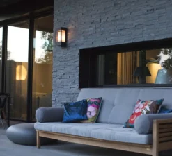 Applique d'extérieur, Brick N° 1, Noir velours, IP44, L16,9cm, H30,3cm - Roger Pradier