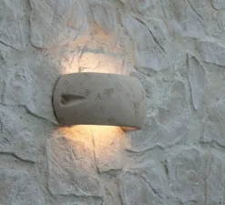 Applique d'extérieur, Castelverde S, blanc, IP55, L31cm, H12,5cm - Toscot