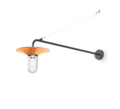 Applique d'extérieur, Cooper N° 3, verre clair Cuivre vernis sans patine 084, IP65, L30,2cm, H78,2cm - Roger Pradier