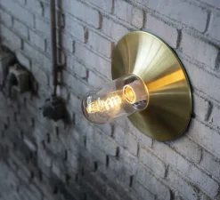 Applique d'extérieur, Cooper N° 1, verre clair laiton brossé 075, IP65, L30,2cm, H30,2cm - Roger Pradier