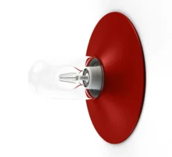 Applique d'extérieur, Cooper N° 1, verre opale Rouge tomate 110, IP65, L30,2cm, H30,2cm - Roger Pradier