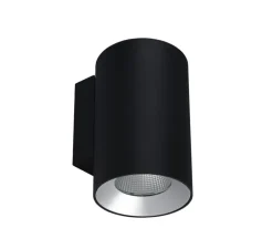 Applique d'extérieur, Cosmos Emission Simple Medium, noir, IP66, LED, 3000K, 1823 lm, Ø11cm, H17,8cm - LEDS C4