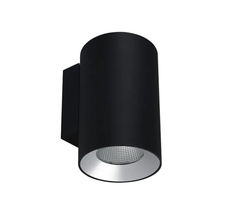 Applique d'extérieur, Cosmos Emission Simple Medium, noir, IP66, LED, 3000K, 1823 lm, Ø11cm, H17,8cm - LEDS C4