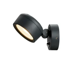 Applique d'extérieur, ESKINA SPOT SENSOR, détecteur de mouvement, noir, IP54,LED, 3000K, 1000lm, Ø13,8cm, H13,8cm - SLV