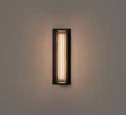 Applique d'extérieur, Estadio Singular, noir, IP65, LED, dim, 2700K, 204 lm, L6,2cm, H30,4cm - Santa & Cole