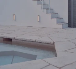 Applique d'extérieur, Estadio Singular, blanc, IP65, LED, dim, 2700K, 204 lm, L6,2cm, H30,4cm - Santa & Cole