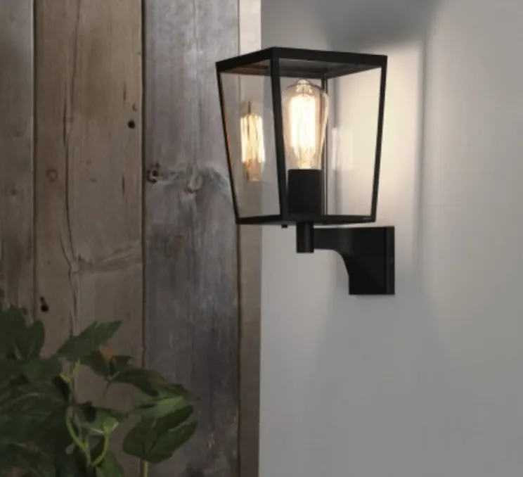 Applique d'extérieur, Farringdon, noir, IP44, L16cm, H30cm - Astro