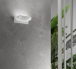 Applique d'extérieur, Floyd, blanc, IP65, LED, 2700-3300-4000K, 3300 lm, L26cm, H12,4cm - Nedgis