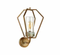 Applique d'extérieur, Gemstone 3450, Laiton vieilli, IP44, L33cm, H48cm - Moretti Luce