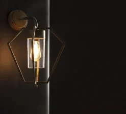 Applique d'extérieur, Gemstone 3451, Laiton vieilli, IP44, L32cm, H48cm - Moretti Luce