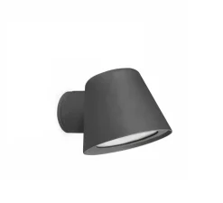 Applique d'extérieur, Gina, gris, IP44, GU10, H10cm, Ø11.5cm - FARO