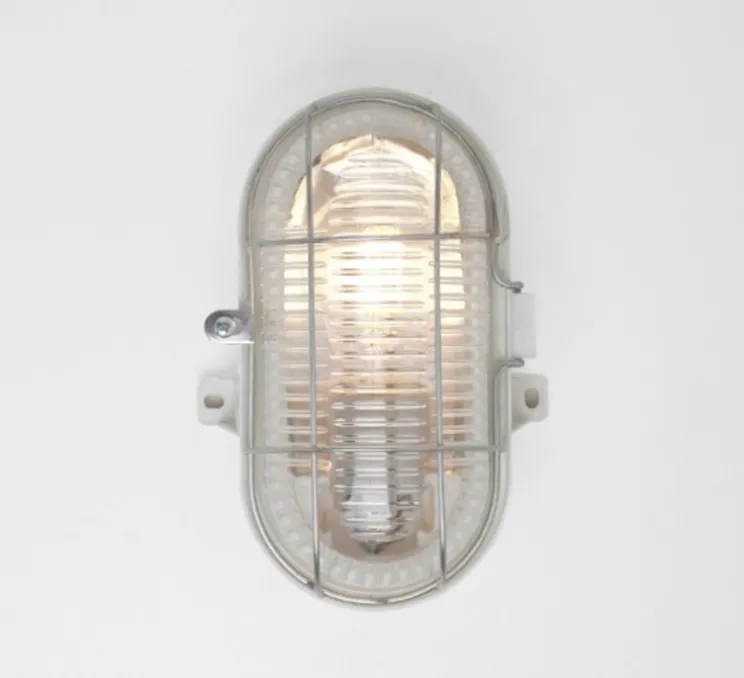 Applique d'extérieur, Hublot, blanc, IP54, L13,5cm, H19,5cm - Zangra