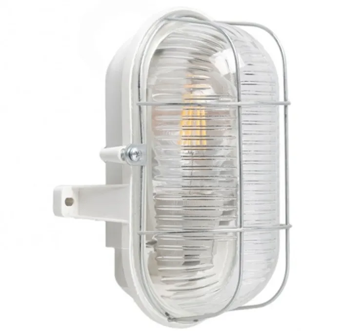 Applique d'extérieur, Hublot, blanc, IP54, L13,5cm, H19,5cm - Zangra