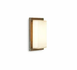 Applique d'extérieur, Ice cubic rectangular 3410, Laiton vieilli, IP65, L13cm, H25,5cm - Moretti Luce