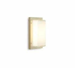 Applique d'extérieur, Ice cubic rectangular 3410, Laiton naturel, IP65, L13cm, H25,5cm - Moretti Luce