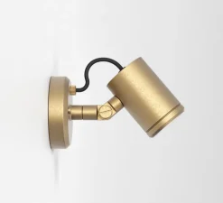 Applique d'extérieur, Jura Single Spot, laiton massif, IP65, L12cm, H15,5cm - Astro