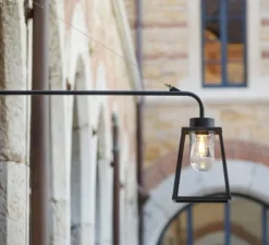 Applique d'extérieur, Lampiok 1 n°6, noir, IP65, L22,4cm, H9,41cm - Roger Pradier