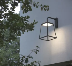 Applique d'extérieur, Lampiok 4 N° 1, Gris noir, IP65, LED, 3000K, 4794 lm, L45,2cm, H88,3cm - Roger Pradier