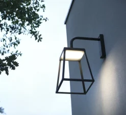 Applique d'extérieur, Lampiok 4 N° 1, Gris noir, IP65, LED, 3000K, 4794 lm, L45,2cm, H88,3cm - Roger Pradier