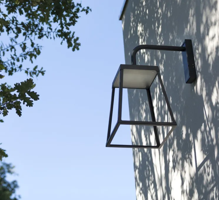 Applique d'extérieur, Lampiok 4 N° 1, Gris noir, IP65, LED, 3000K, 4794 lm, L45,2cm, H88,3cm - Roger Pradier