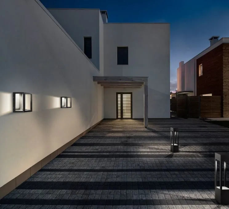 Applique d'extérieur, Lantern W1, noir, LED, IP54, L11,2cm, H14cm - Light Point