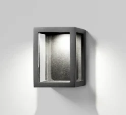 Applique d'extérieur, Lantern W1, noir, LED, IP54, L11,2cm, H14cm - Light Point