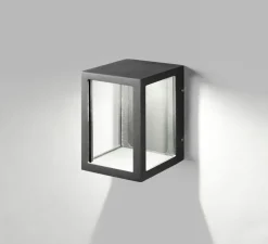 Applique d'extérieur, Lantern W1, noir, LED, IP54, L11,2cm, H14cm - Light Point