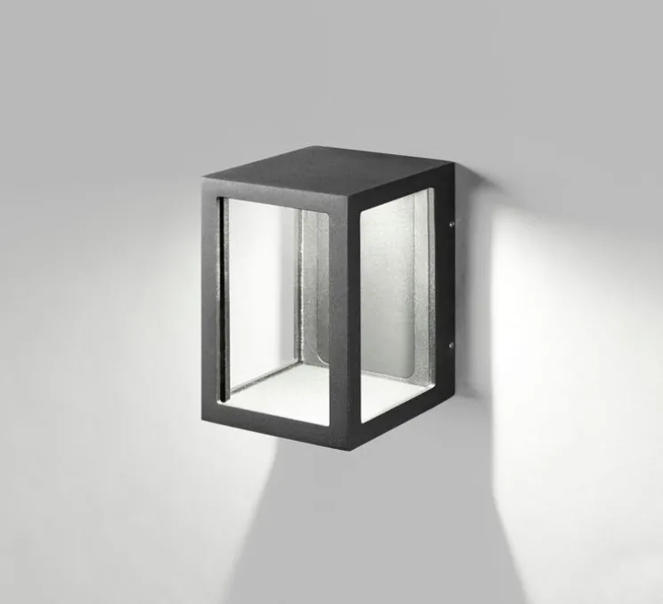 Applique d'extérieur, Lantern W1, noir, LED, IP54, L11,2cm, H14cm - Light Point