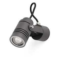 Applique d'extérieur, LIT, gris foncé, IP54, L6cm, H21cm - Faro