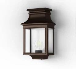 Applique d'extérieur, Louis Philippe 1, modèle 1, rouille, IP44, L22,2cm, H36,6cm - Roger Pradier