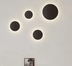 Applique d'extérieur, Mac 250, noir, IP65, LED, dim, 2700-3200-4000K, 2000 lm, Ø25cm, H25cm - Beneito Faure