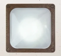 Applique d'extérieur, Marina 247.70.OO, laiton antique, IP64, L14cm, H14cm - Il Fanale