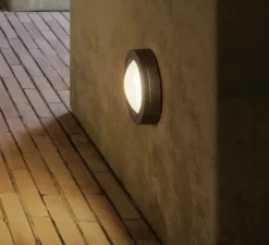 Applique d'extérieur, Marina 247.01.OO, laiton antique, IP55, Ø14cm, P4,5cm - Il Fanale