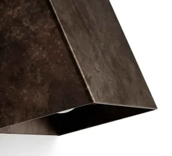 Applique d'extérieur, Mask 298.02.OS, laiton bruni, IP65, LED, dim, 3000K, 750 lm, L12,6cm, H13,1cm-Il Fanale