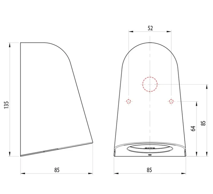 Applique d'extérieur, Mast Light, laiton, IP65, Ø8,5cm, H13,5cm - Astro