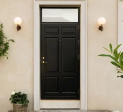 Applique d'extérieur, Miira, bronze, globe opalin, IP54, Ø20cm, H35cm - Nuura