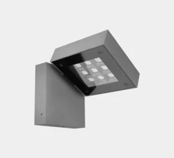 Applique d'extérieur, Modis Single, gris, IP66, LED, 3000K, 1809 lm, L14cm, H30cm - LEDS C4