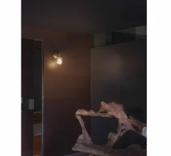 Applique d'extérieur, NAHIR, laiton, IP44, Ø12cm, H21cm - Faro