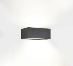 Applique d'extérieur, Nemesis, gris urbain, IP65, LED, dim, 2700-3200-4000k, 1816 lm, L22cm, H10,5cm - LEDs C4