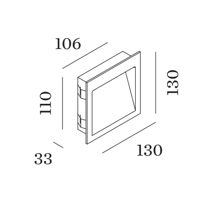 Applique d'extérieur, Oris Outdoor 1.3, blanc, IP65, LED, 3000K, 140/230lm, L13cm, H13cm - Wever&Ducré