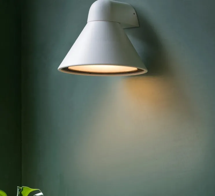 Applique d'extérieur, Pals, blanc, IP65, L25cm, H26cm - Faro