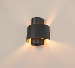 Applique d'extérieur, Photoni , noir, IP65, L21,8cm, H22,5cm - SLV