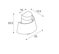 Applique d'extérieur, Photoni, rouille, IP65, Ø25cm, H22,5cm - SLV