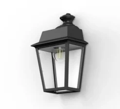 Applique d'extérieur, Place des Vosges 1 évolution N°2, noir, IP65, L21,6cm, H34cm - Roger Pradier