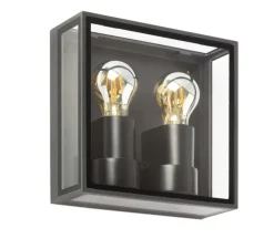 Applique d'extérieur, POMO, gris, IP65, L22cm, H22cm - Faro