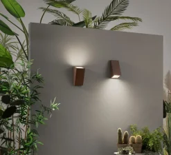 Applique d'extérieur, PopUp L, marron, IP44, L12cm, H25cm - Nedgis