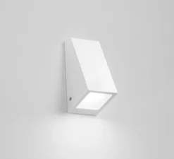 Applique d'extérieur, PopUp M, blanc, IP44, L7,1cm, H14,5cm - Nedgis