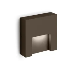 Applique d'extérieur, Reto Surface Outdoor 1.3, bronze, IP65, LED, dim, 3000K, 160 lm, L13cm, H13cm - Wever&Ducré