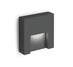 Applique d'extérieur, Reto Surface Outdoor 1.3, anthracite, IP65, LED, dim, 3000K, 160 lm, L13cm, H13cm - Wever&Ducré