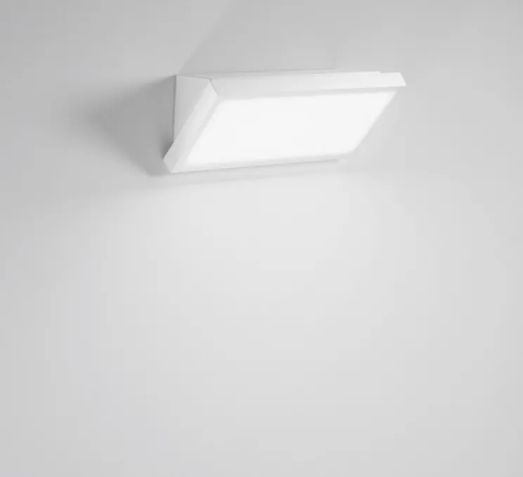Applique d'extérieur, Rim, blanc, IP54, LED, 3000-4200-6500K, 2500 lm, L26,8cm, H13,2cm - Nedgis
